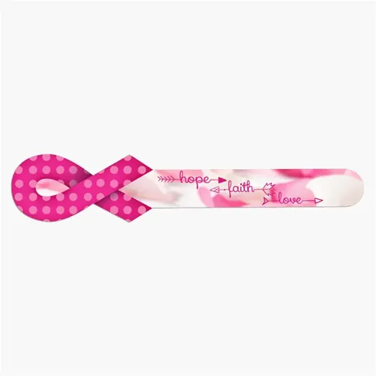 Ribbon-Shaped Emery Board for Breast Cancer Awareness — view 4
